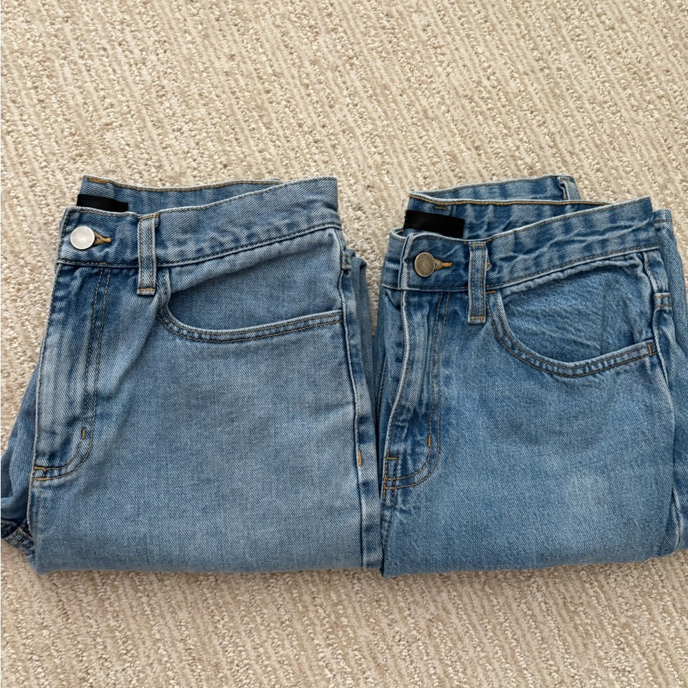 OAK + FORT Men's Straight Leg Jeans in Light Blue Denim 30x30